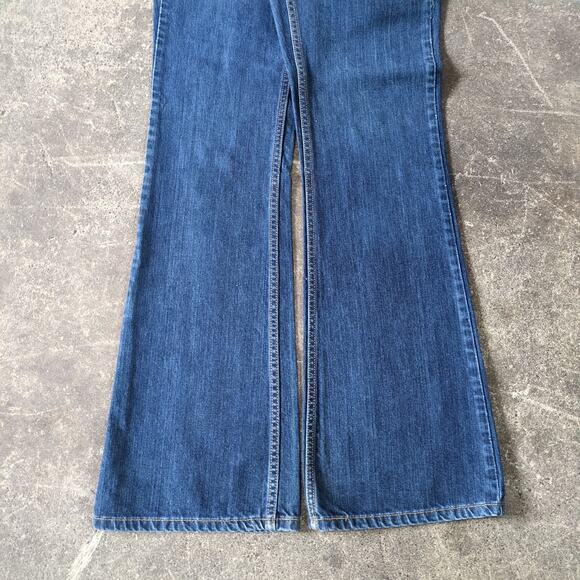 Vintage Levi's Low Rise Flare Jeans Womens 7 26 Blue Dark Bootcut Retro Y2K - Picture 3 of 10